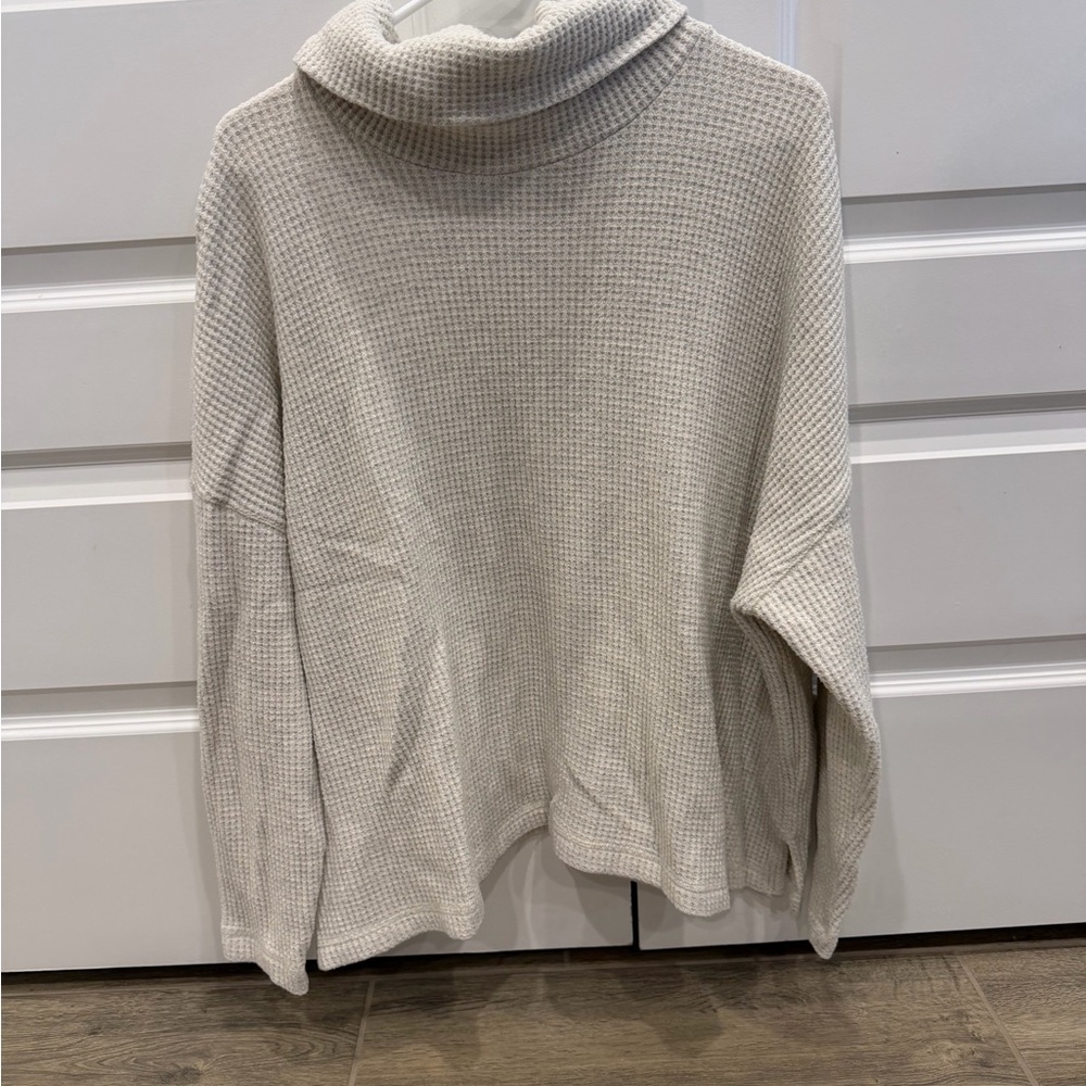 Old Navy Light Gray Cowl Neck Sweater